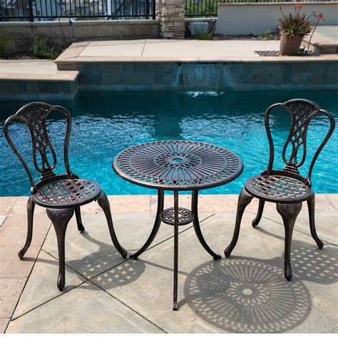 Globe House Products Ghp 2 Pcs Bronze Cast Iron Antique Finish Chairs