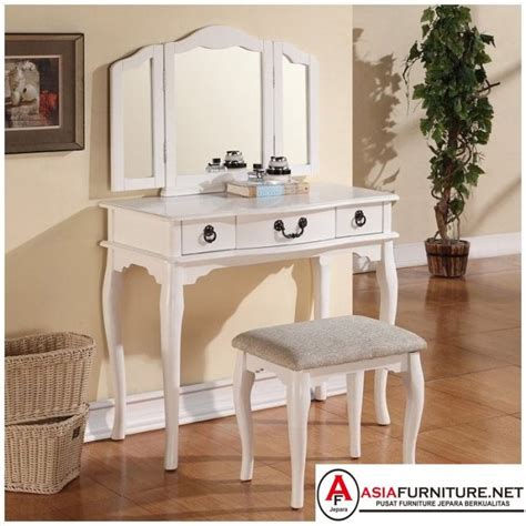 Meja Rias Warna Putih Minimalis Asia Furniture Jepara