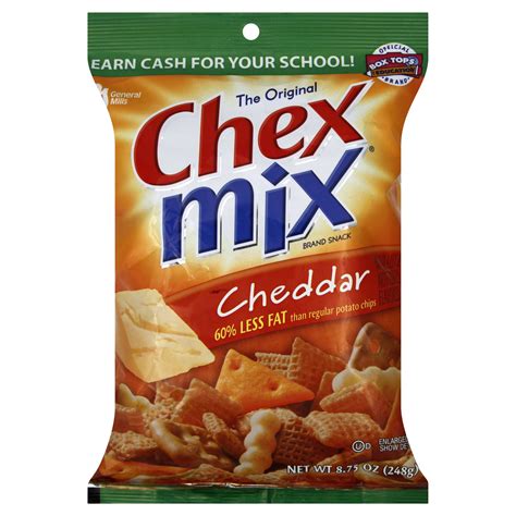 Chex Mix Snack Mix Cheddar 875 Oz 248 G