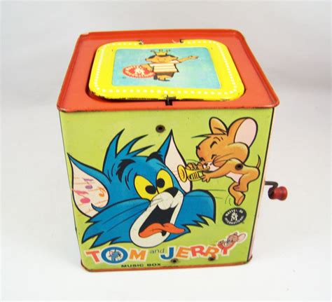 Looney Tunes Music Box Jack In The Box Mattel 1965 Tom And Jerry