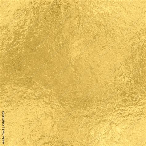 Gold Foil Seamless Texture Golden Shiny Background Stock Illustration
