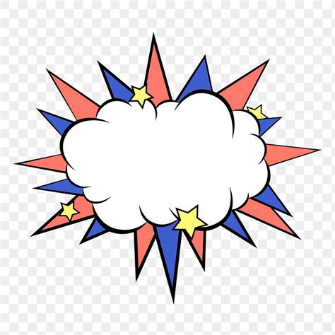 Cloud Cartoon Effect Speech Bubble Premium Png Sticker Rawpixel