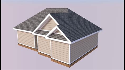 Sketchup Project House Model Roofing Tutorial Youtube