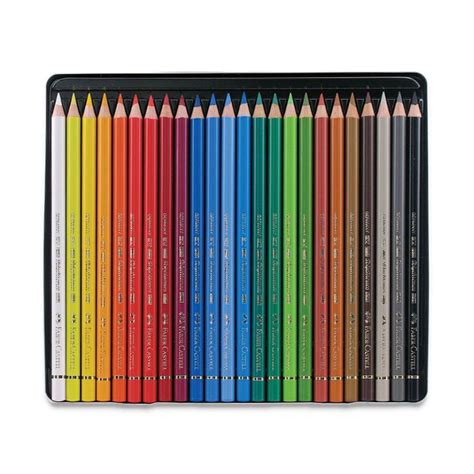 Polychromos Colored Pencil Set 24 Assorted Colors Faber Castell