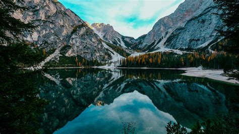 Download 2560x1440 Wallpaper Lake Nature Mountains Reflections Dual