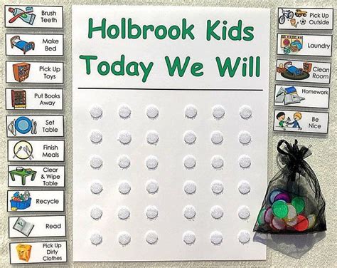 5 Pack Extra Chore Tokens For Allowance Chore Chart Or To