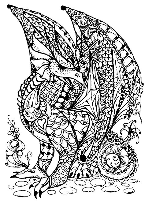 Mythical Creature Animal Coloring Pages For Adults Tripafethna