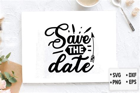 Save The Date Svg Graphic By Svg Design Bundle24 · Creative Fabrica