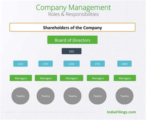 Company Management Structure Roles And Responsibilities Company
