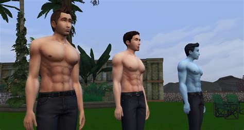 Mod The Sims Bigger Chestab Muscles For Males