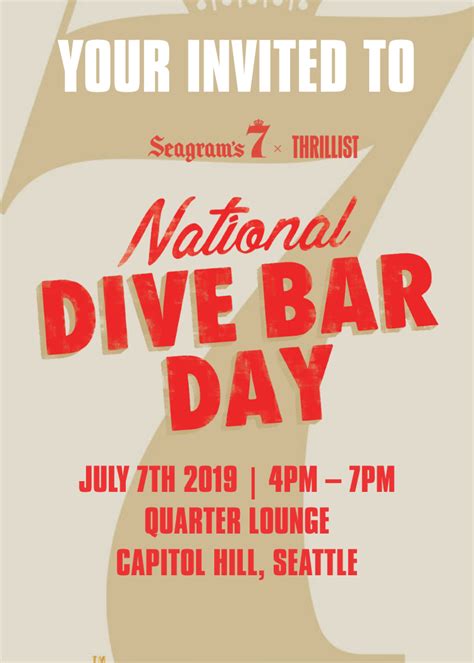 Thrillist X Seagrams 7 National Dive Bar Day