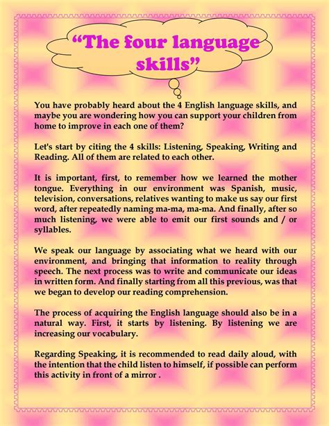 The Four Language Skills By Connie Choj Issuu