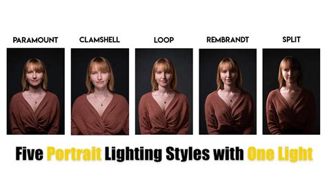 Five Portrait Lighting Styles One Light Portrait Photography Blog