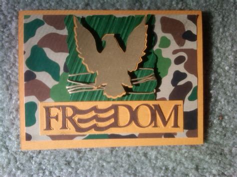 See more ideas about military cards, cards, cards handmade. A card for my soldier son on deployment made with Cricut ...