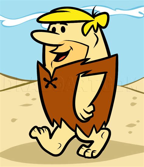 How To Draw Barney Rubble Step By Step Drawing Guide By Dawn Dragoart