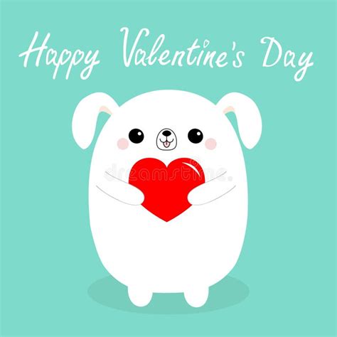 Happy Valentines Dog Paw Stock Illustrations 292 Happy Valentines Dog