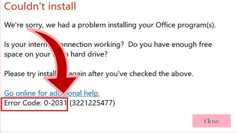 Fix Error Code 0 2031 In Office 365 On Your Windows Pc And Laptop