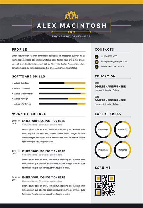 Here's a quick look at how this can be done. Modern Resume Word Template - Modern Downloadable CV MS Word