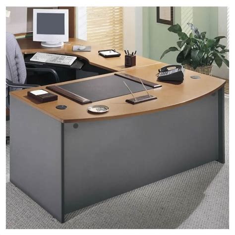 Bush Business Furniture Series C Left L Shape Executive Desk In Natural
