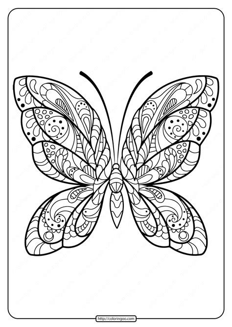 printable butterfly mandala  coloring pages   printable coloring pages  kids