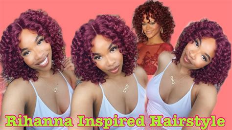 Rihanna Inspired Curly Red hair Outré LUCIANA HD Lace Front Wig FT SAMSBEAUTY YouTube