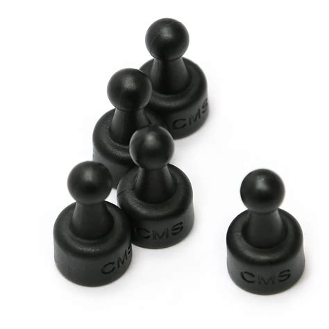 24 Ct Neopin Black Magnetic Push Pins Super Strong Neodymium