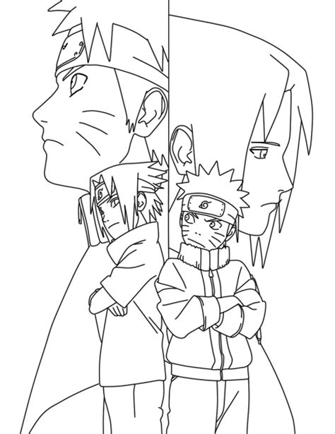 Naruto Vs Sasuke De Colorear Imagui