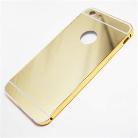 Gold Iphone 6 Plus 6s Plus Reflective Mirror Case