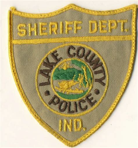LAKE COUNTY SHERIFF Department Police IN Indiana 4 25 Shoulder Patch