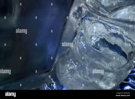 Frozen Blue Ice Block Stock Photo Alamy