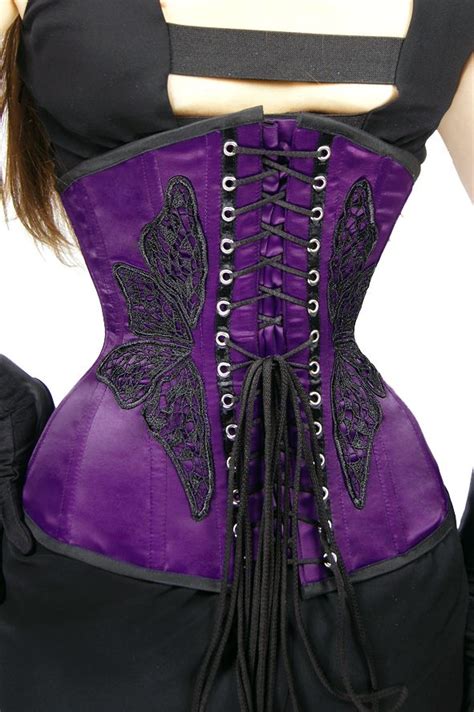 underbust violet butterfly papercatscorsets pl underbust corset corsets and bustiers gothic