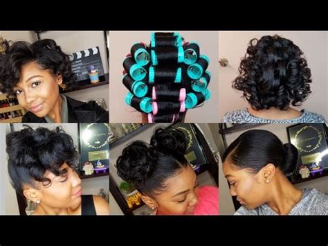 Little black girls hairstyles with curls. HOW TO ROLLER SET HAIR | Roller set hairstyles, Roller set ...