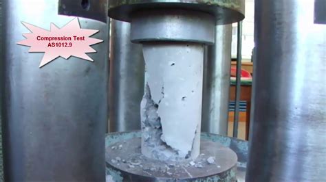 Compression Testing Of Concrete Cylinders Youtube