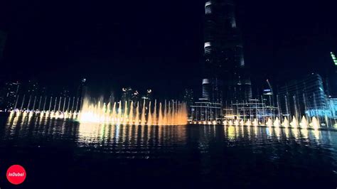 Musical Fountain Dubai At Dubai Mall Best Fountain In The World Youtube