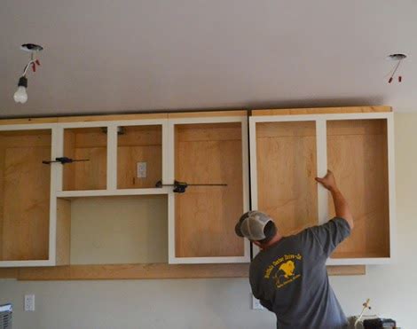 1 measure 3 inches from the right wall inside the cabinet; Installing Kitchen Cabinets - Momplex Vanilla Kitchen ...