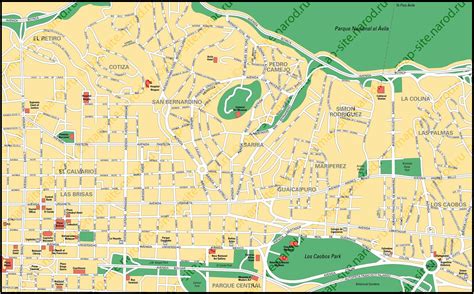 Map Of Caracas