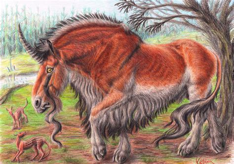 Prehistoric Unicorn Creature Concept Art Ancient Humans Creature Design