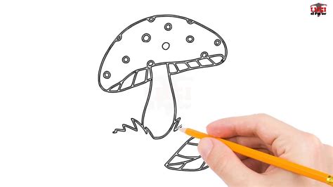 How To Draw A Mushroom Step By Step Easy For Beginnerskids Simple