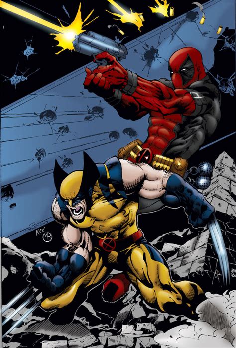 Wolverine And Deadpool Vs Captain America And Cyclops