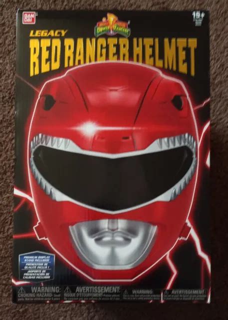 New Legacy Red Ranger Helmet Mighty Morphin Power Rangers Cosplay Mmpr