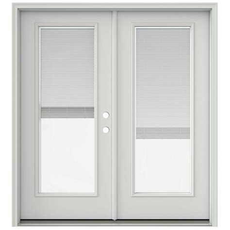 Jeld Wen 72 In X 80 In Primed Steel Left Hand Inswing Full Lite Glass