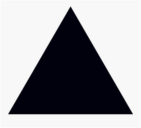 Triangle Shape Png Black Triangle  Free Transparent Clipart