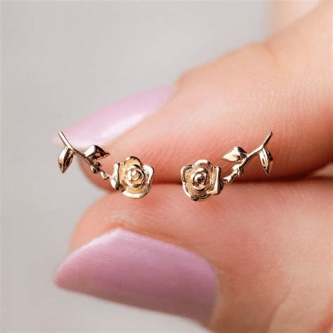 Kt Forever Rose Studs In Forever Rose Audrey Rose Jewelry