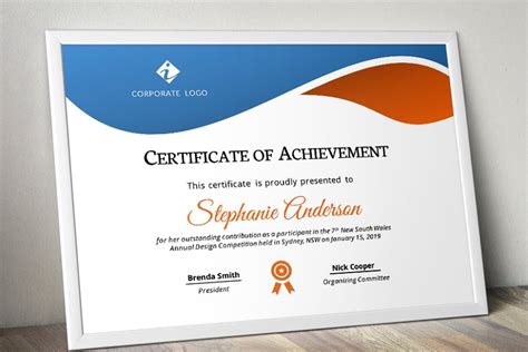 Powerpoint Certificate Template Creative Stationery Templates