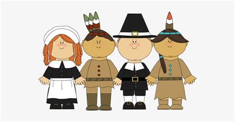 Cute Pilgrim Clip Art Cartoon Pilgrims And Indians Free Transparent