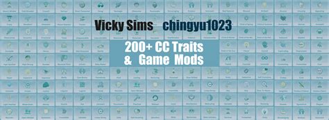 Vicky Sims 💯 Chingyu1023 100 Base Game Traits Pack V1 Cas And Reward