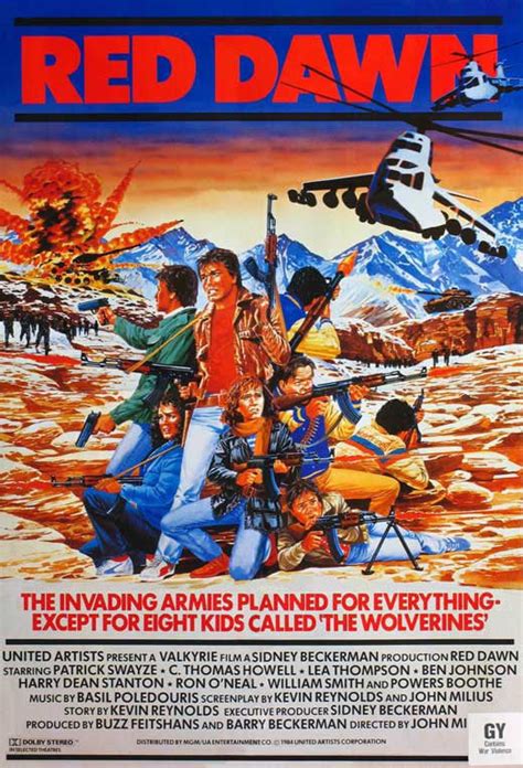 Red Dawn Movie Poster Style C 27 X 40 1984