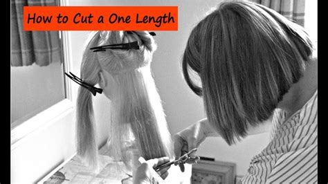 How To Do A One Length Cut Including Tips And Cutting Techniques For A One Length Cut Youtube