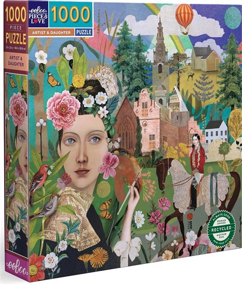 Artist And Daughter 1000 Piece Jigsaw Puzzle Asterisk Jigsaw Puzzles