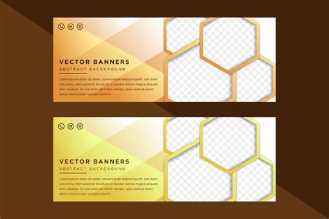Horizontal Banner Hexagon Graphic By Nooryshopper · Creative Fabrica